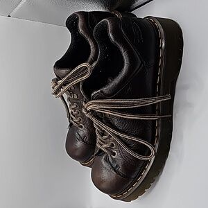 DR. MARTENS Mens Brown Leather Lace Up shoes  sz US 10M /11W